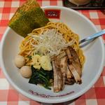 スパゲッティーのパンチョ創業記念限定メニュー「家系とんこつ醤油まぜスパ」(スパゲッティーのパンチョ 池袋東口店)