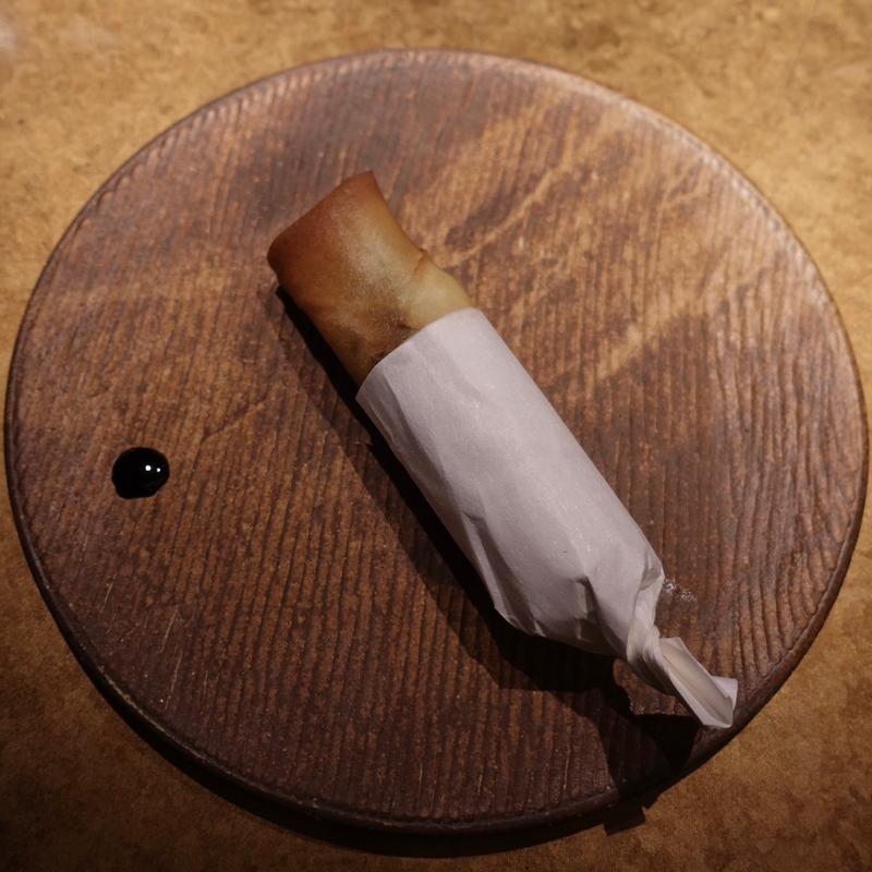 鴨と海老芋の春巻き(O2)