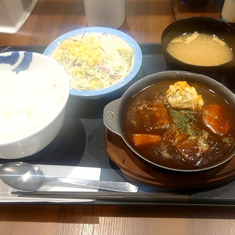 煮込みビーフシチュー定食(松屋 戸越銀座店)