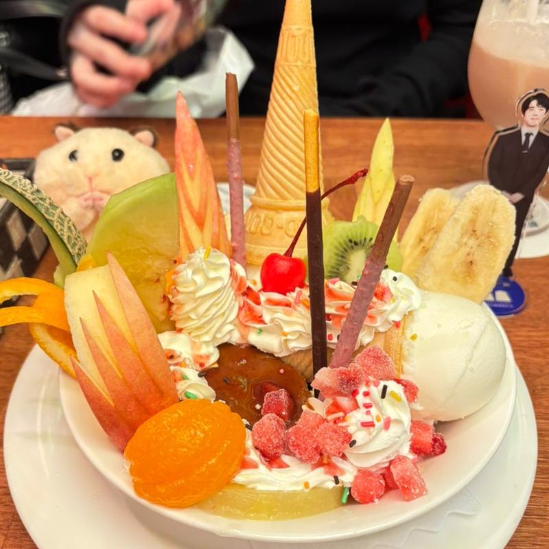 プリンアラモード(珈琲西武 本店)