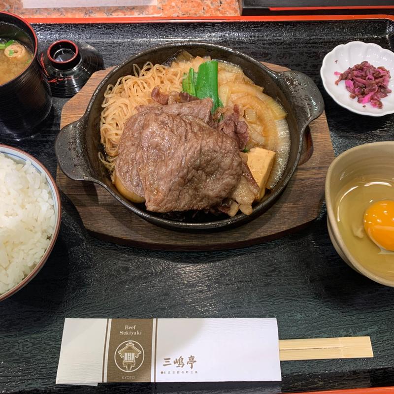 すき焼き膳(三嶋亭 大丸京都店)