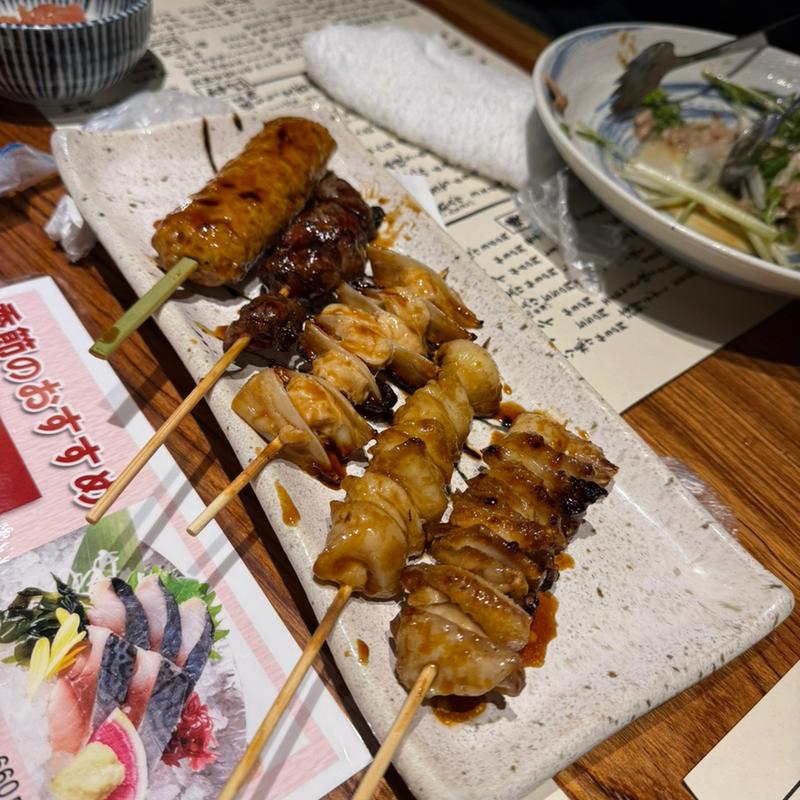 焼鳥おまかせ5種盛合せ(鍛冶屋 文蔵 新越谷ヴァリエ店)