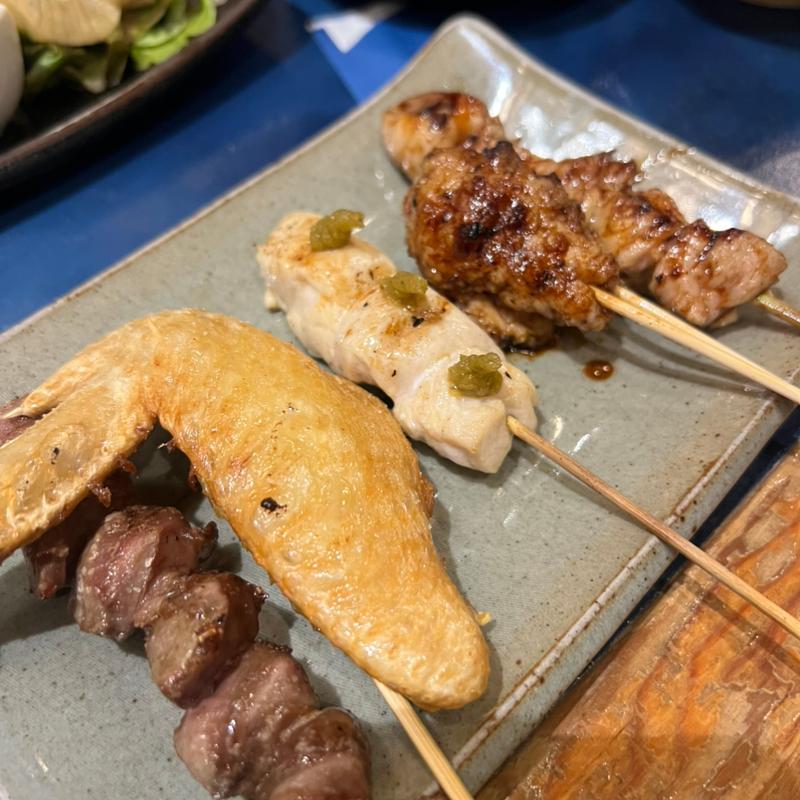 阿波尾鶏串焼き5本盛り合わせ(紺屋町 よしこの)