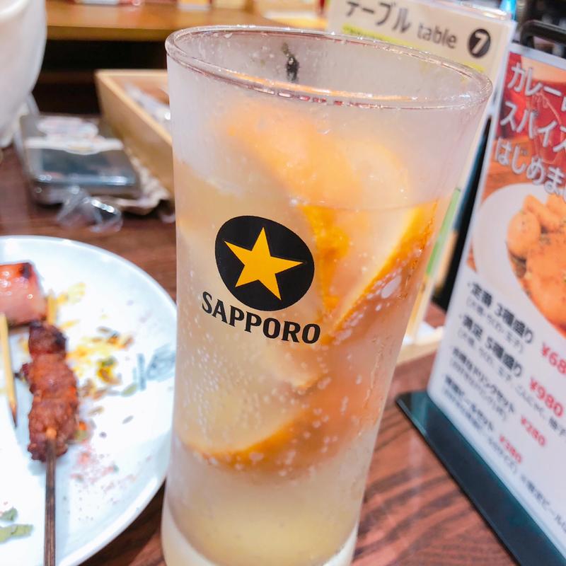 柚子サワー(北摂スパイス研究所 ルクア大阪店)