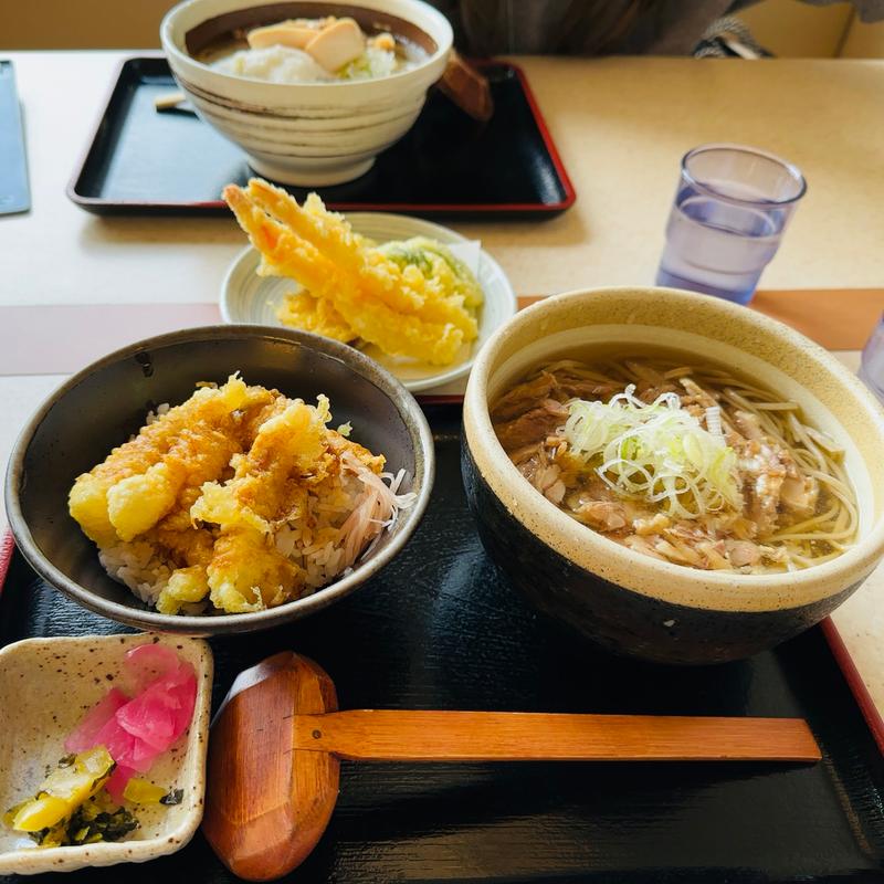ミニゲソ天丼ランチ(山形の肉そば屋 )