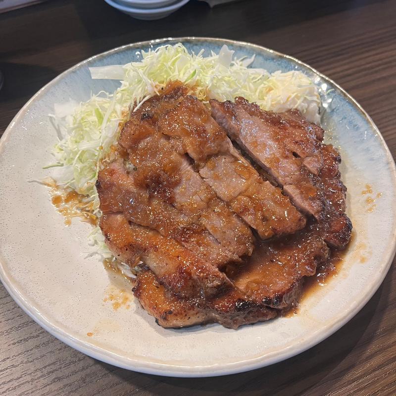 豚生姜焼き定食(豚屋 鳥山)