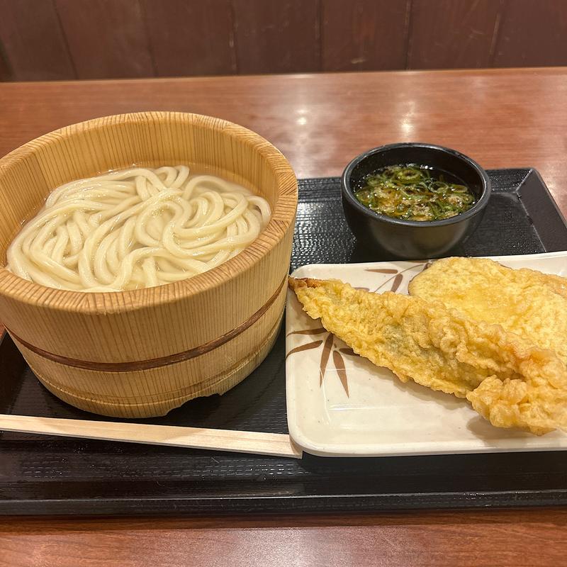 釜揚げうどん(丸亀製麺川口)