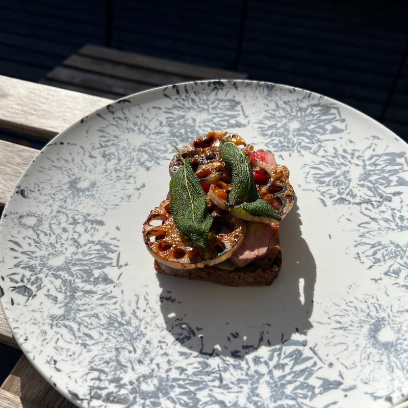 国産鴨肉と蓮根 ビーツソース(NOMU hakone)