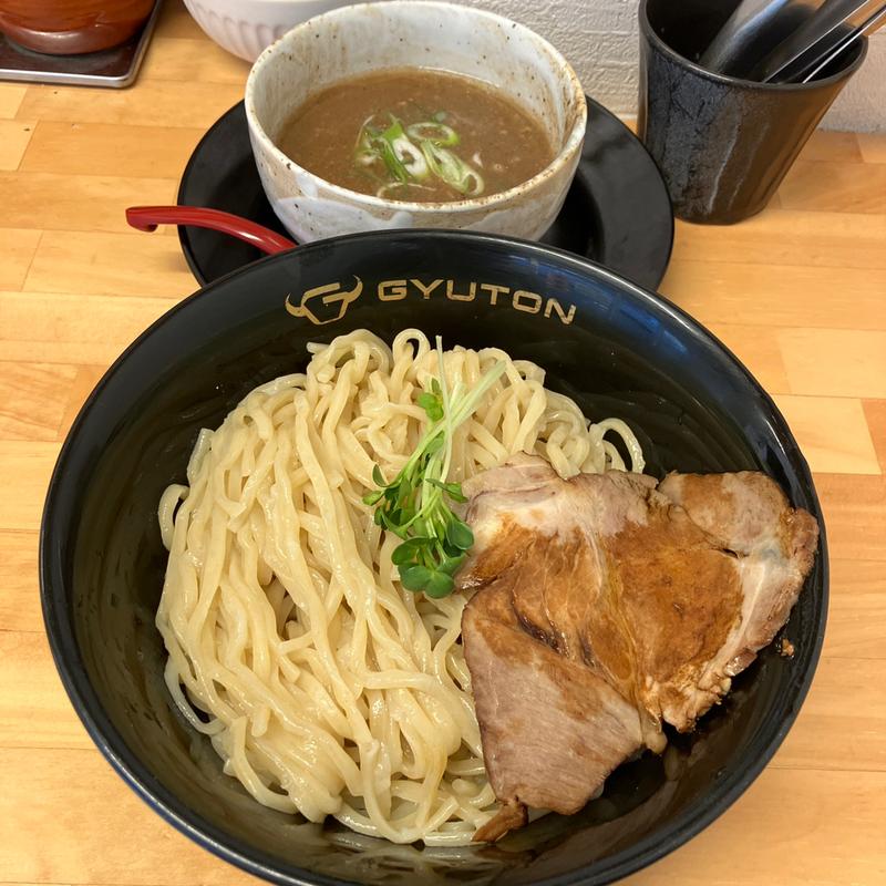 特製魚粉・牛豚骨つけ麺（中）(GYUTON)