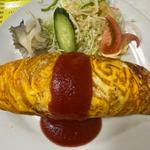 オムライス定食