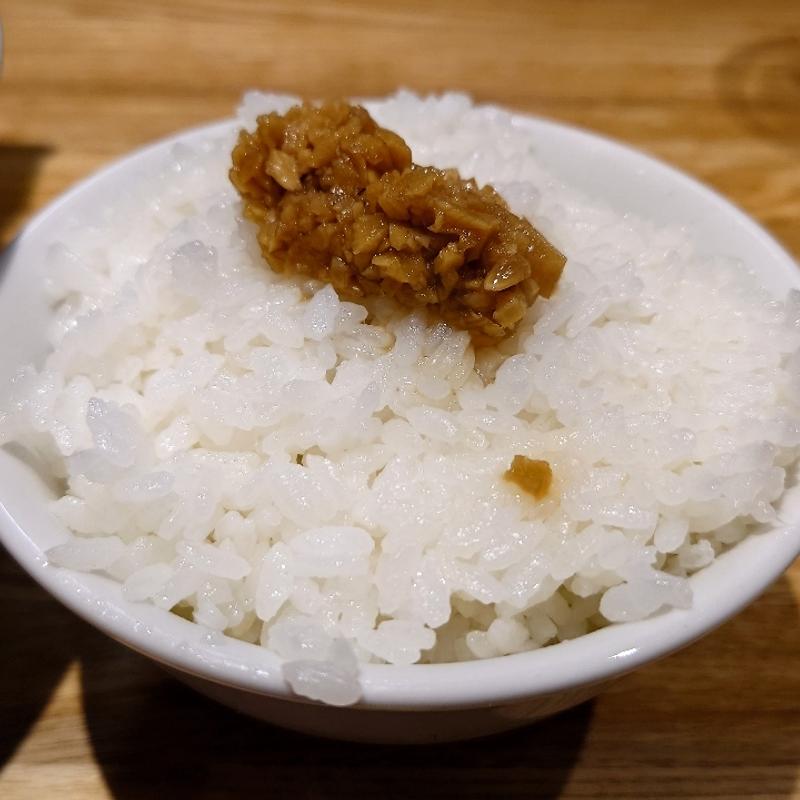 半ライス手作り醤油にんにく(横浜家系ラーメン龍 郡山店)