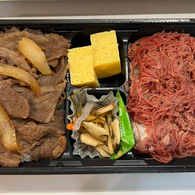 自家製コンビーフ、和牛カルビ弁(ハンバーグ＆ステーキ 腰塚 新宿高島屋店)