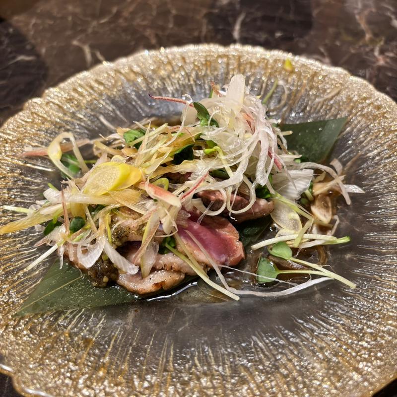 鴨肉のたたき(億万鳥者 新宿本殿)