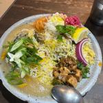 マトン&九条ネギと牡蠣　あいがけ