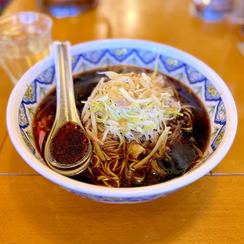 黒酢ラーメン(揚州商人千葉都町店)