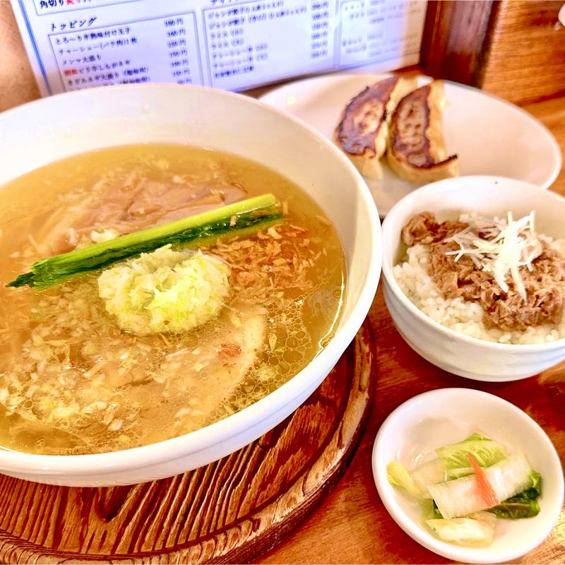 塩らーめん＋ランチBセット(心麺)