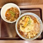 ミニカルビ丼セット(そば切り うちば)
