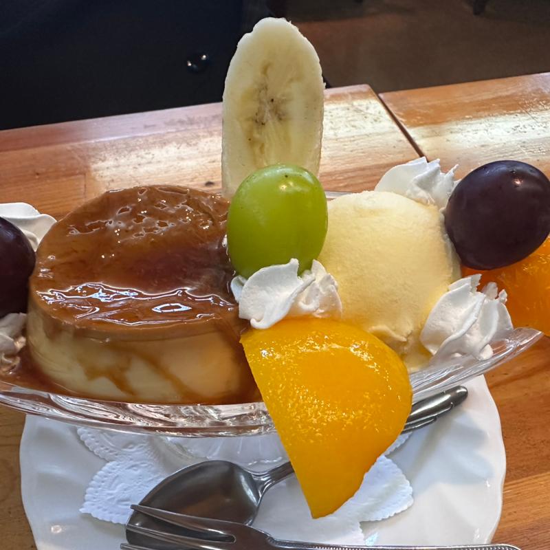 プリンアラモード(白十字)