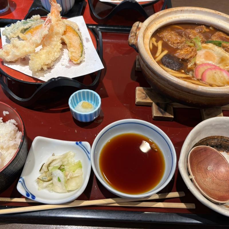天ぷら味噌煮込みランチ(和食麵処サガミ 稲沢店)