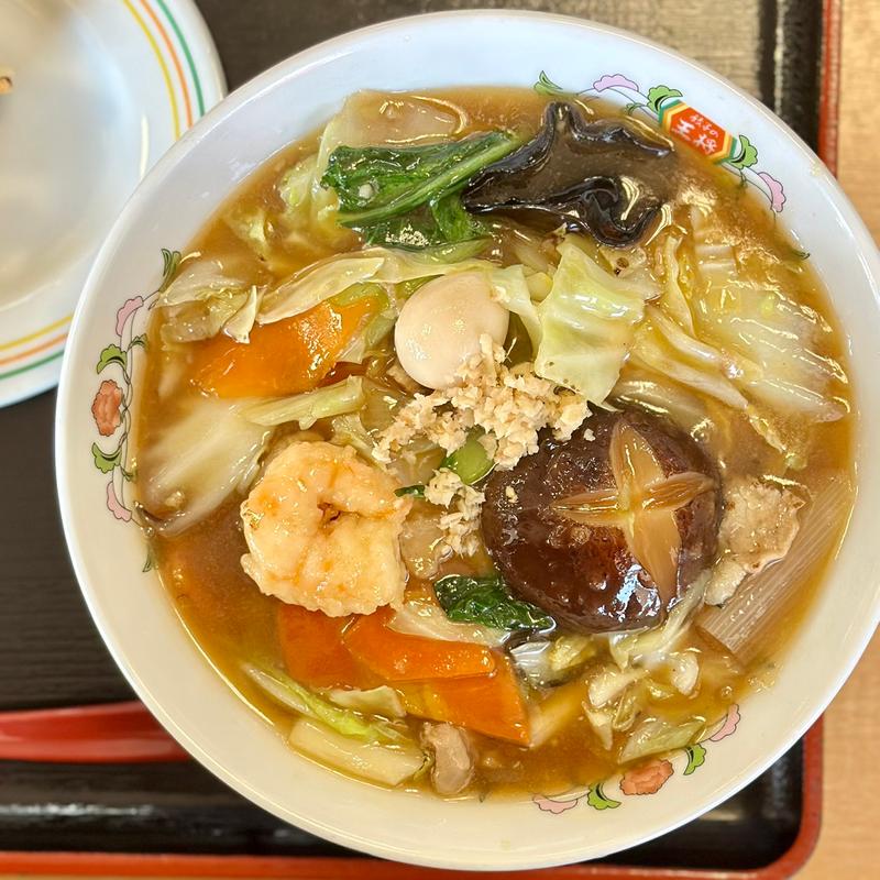 五目あんかけラーメン(餃子の王将 外環藤井寺店)