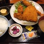 ミックスフライ定食(ひなの家本店)