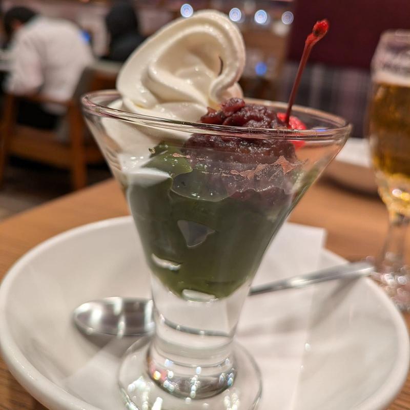 抹茶ゼリーソフト(ガスト 世田谷代田店 )