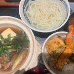 せり鍋つけうどん(浅草割烹天とよ神保町店)