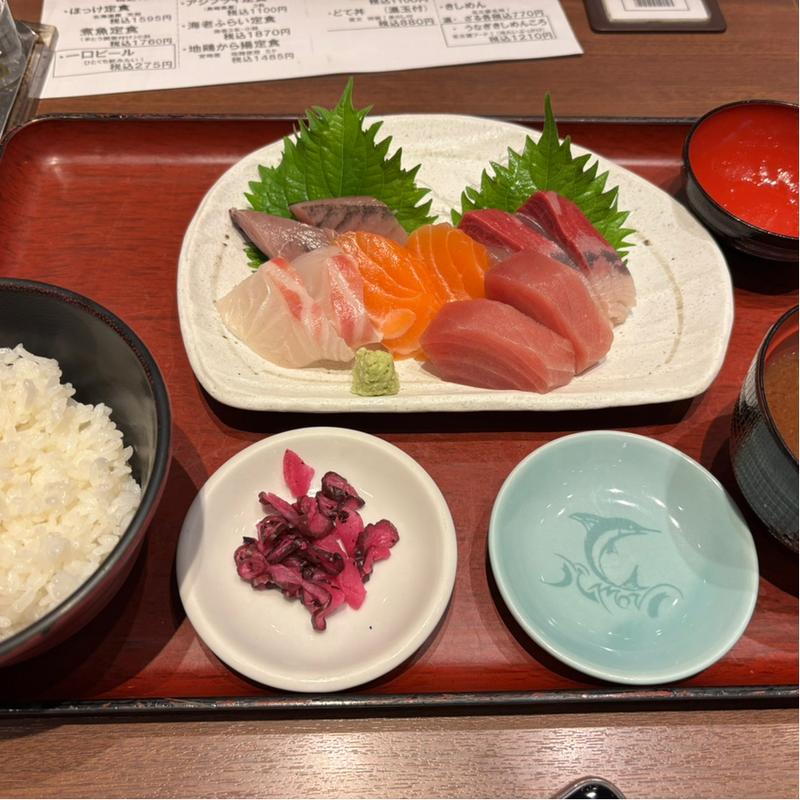 お造り定食(嘉文 うまいもん通り広小路口店)