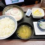 Wハムエッグ納豆定食(吉野家 中目黒駅前店 )