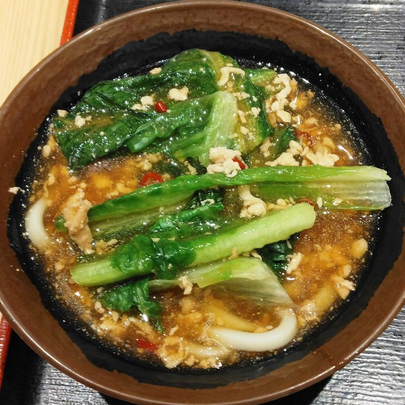 ロメインレタスあんかけうどん(小)(本場さぬきうどん めりけんや 武蔵小杉店)