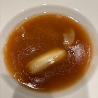 フカヒレとネギのスープ(中国料理 竹園)