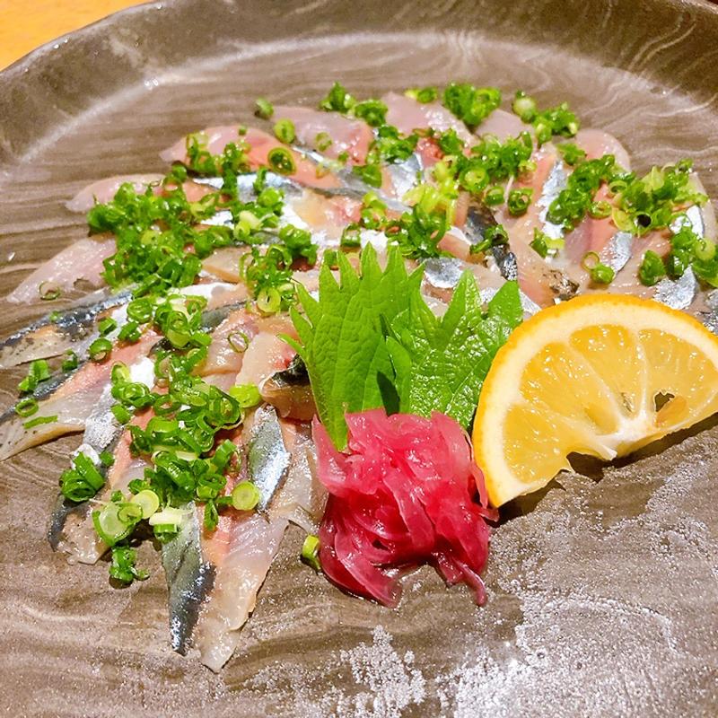 秋刀魚の生ちり(和食酒家 あんべぇ)