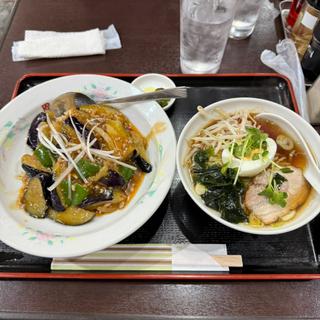 ナス辛し丼セット(周礼)