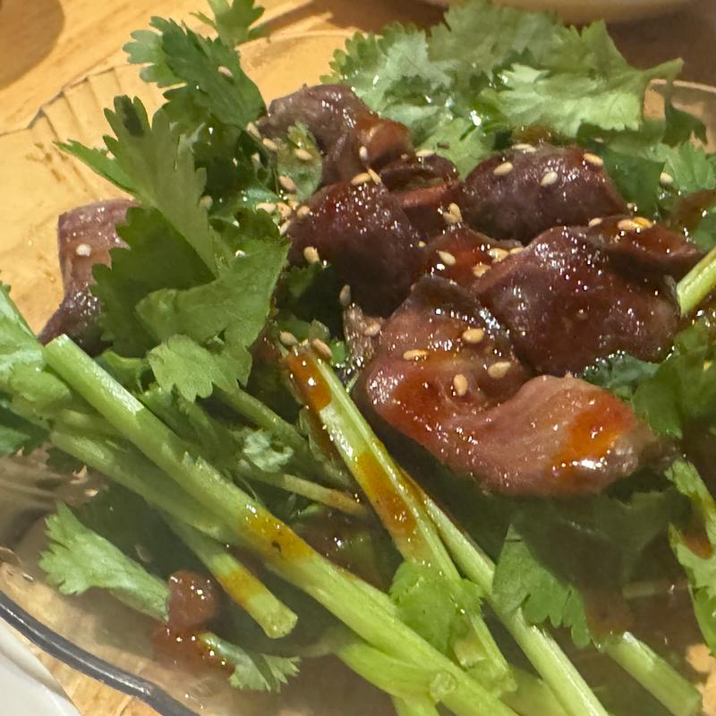 砂肝パクチー(スパ串酒場 うまいける)