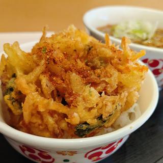 ミニかき揚げ丼 温そばセット(いろり庵きらく 大崎店)