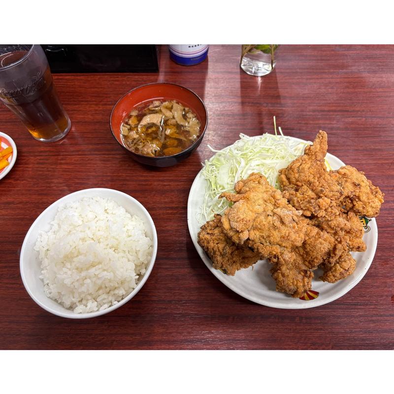 唐揚げ定食(どすこい 力士食堂)