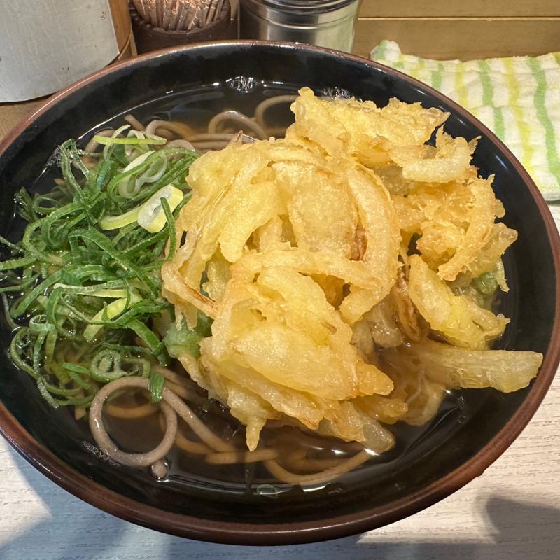 かき揚げ天そば(京橋うどん)