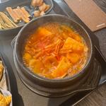 チキン定食(ヨプの王豚塩焼（熟成肉専門店）GEMS新橋店)