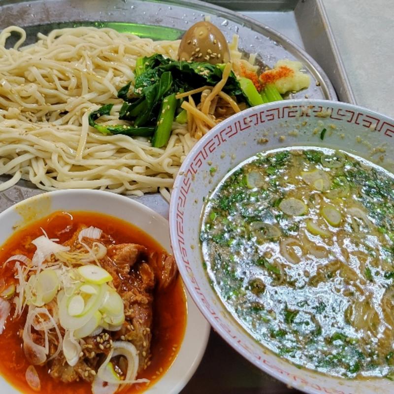 味噌辛ホルつけ麺(大衆めし とん平食堂 柏店)