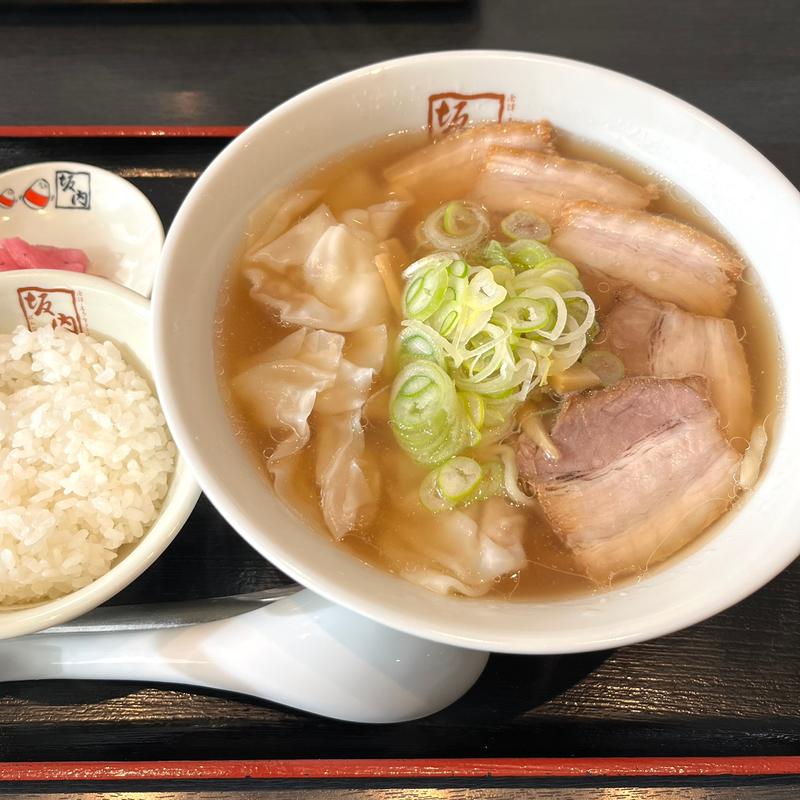 喜多方わんたんラーメン(喜多方ラーメン坂内 上尾店)
