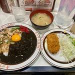 オリエンタルライス&黒カレーセット　チキン南蛮(キッチンABC 西池袋店)