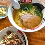 Aセット中華そばと辛ネギチャーシュー丼(中華そば 阿波家 野木店)
