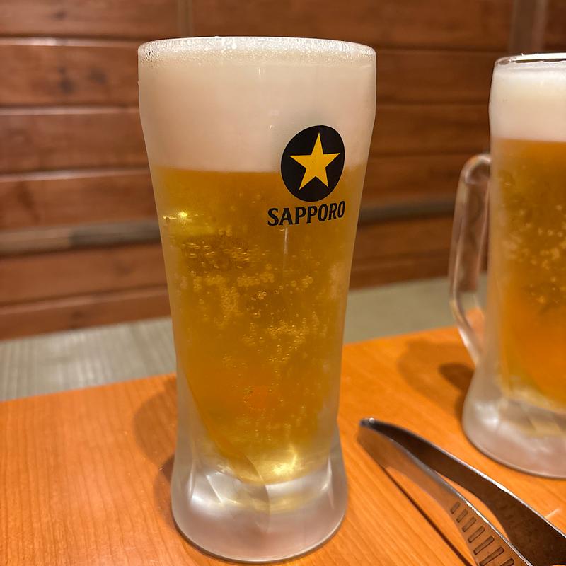 生ビール(焼肉串ひろ本舗)