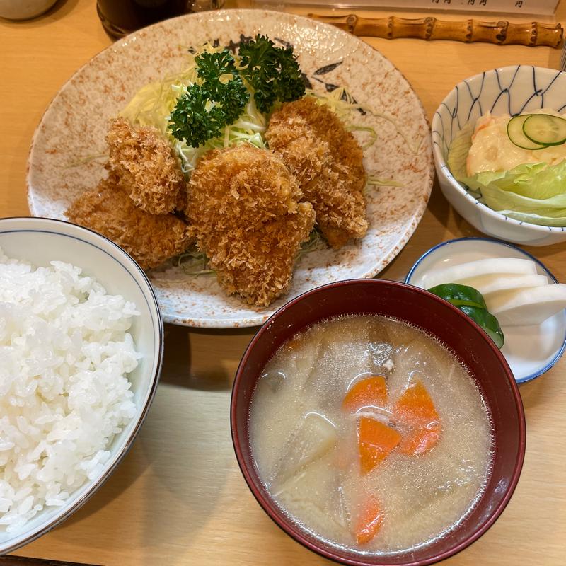 ひれかつ定食(千鳥町 とんかつ燕楽)