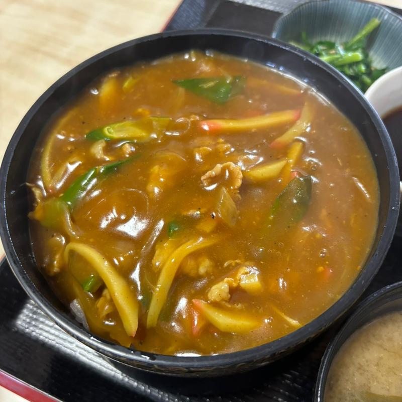 カレー丼ざるセット(おおみや食堂 )