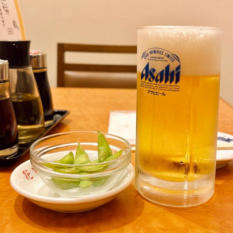 生ビール(中)(花家 軽食 甘味)