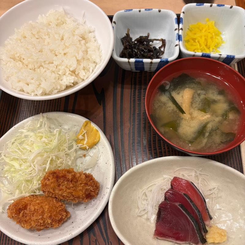 カキフライ定食(イワシ料理 かぶき)