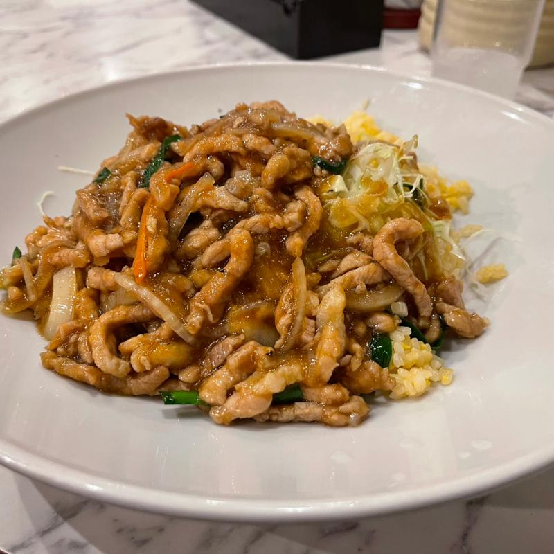 豚肉生姜焼きチャーハン　W(ダブル)盛り(雁川 （がんせん）)