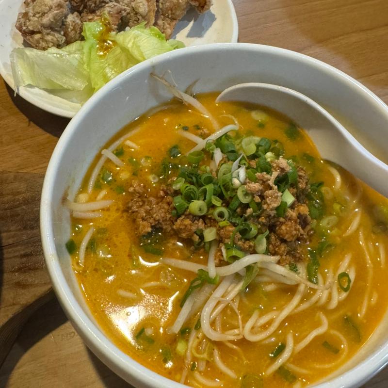 ハーフ＆ハーフセット(坦々麺＋唐揚げ)(一番亭伊予三島店 )