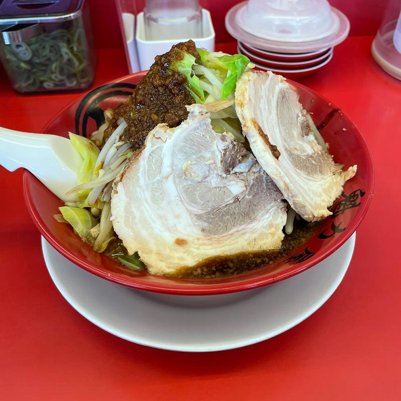 にんにく背脂漆黒醤油らーめん(ラーメン魁力屋 六丁の目店 （ラーメンカイリキヤ）)